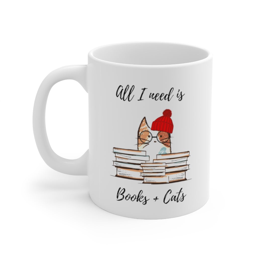 Books & Cats Mug