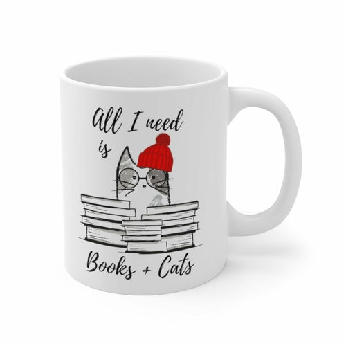 Books & Cats Mug