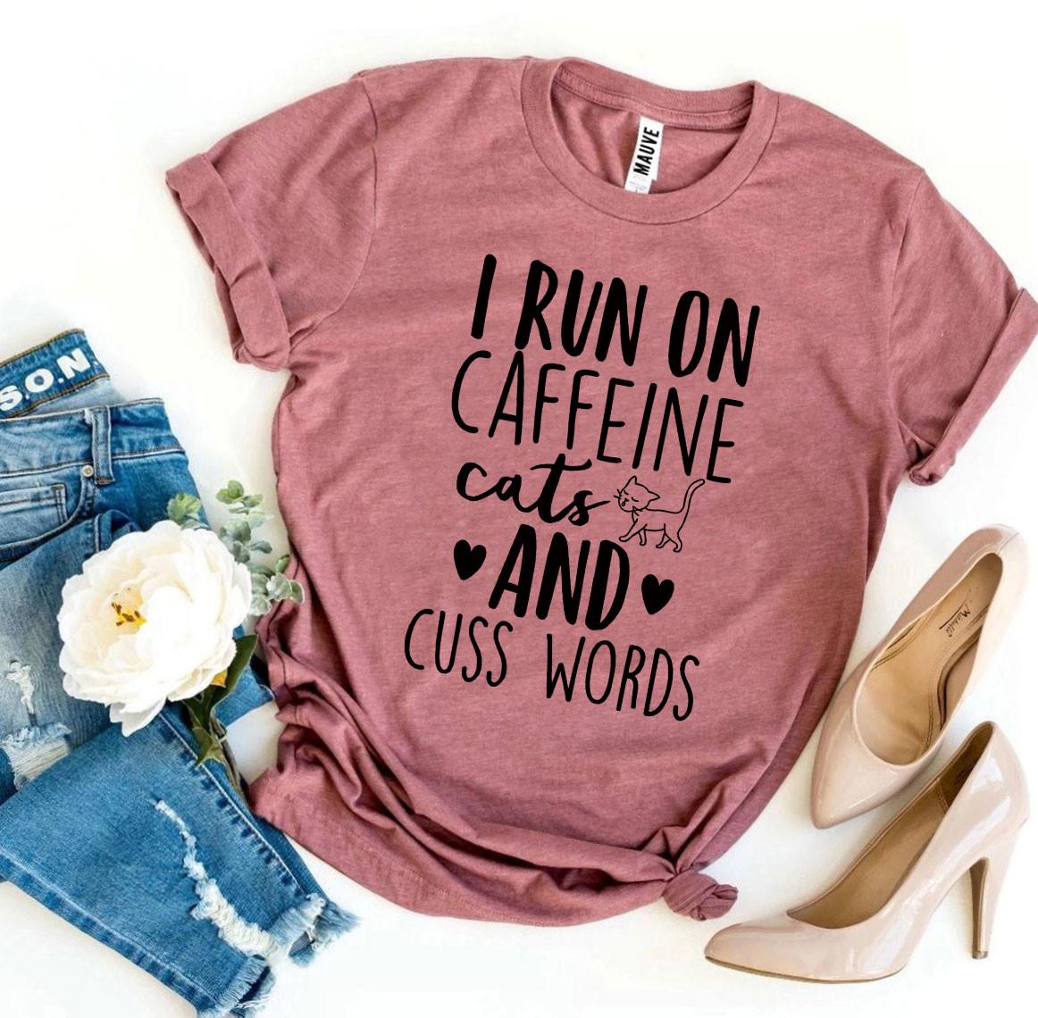 Caffeine Cats & Cuss T-shirt