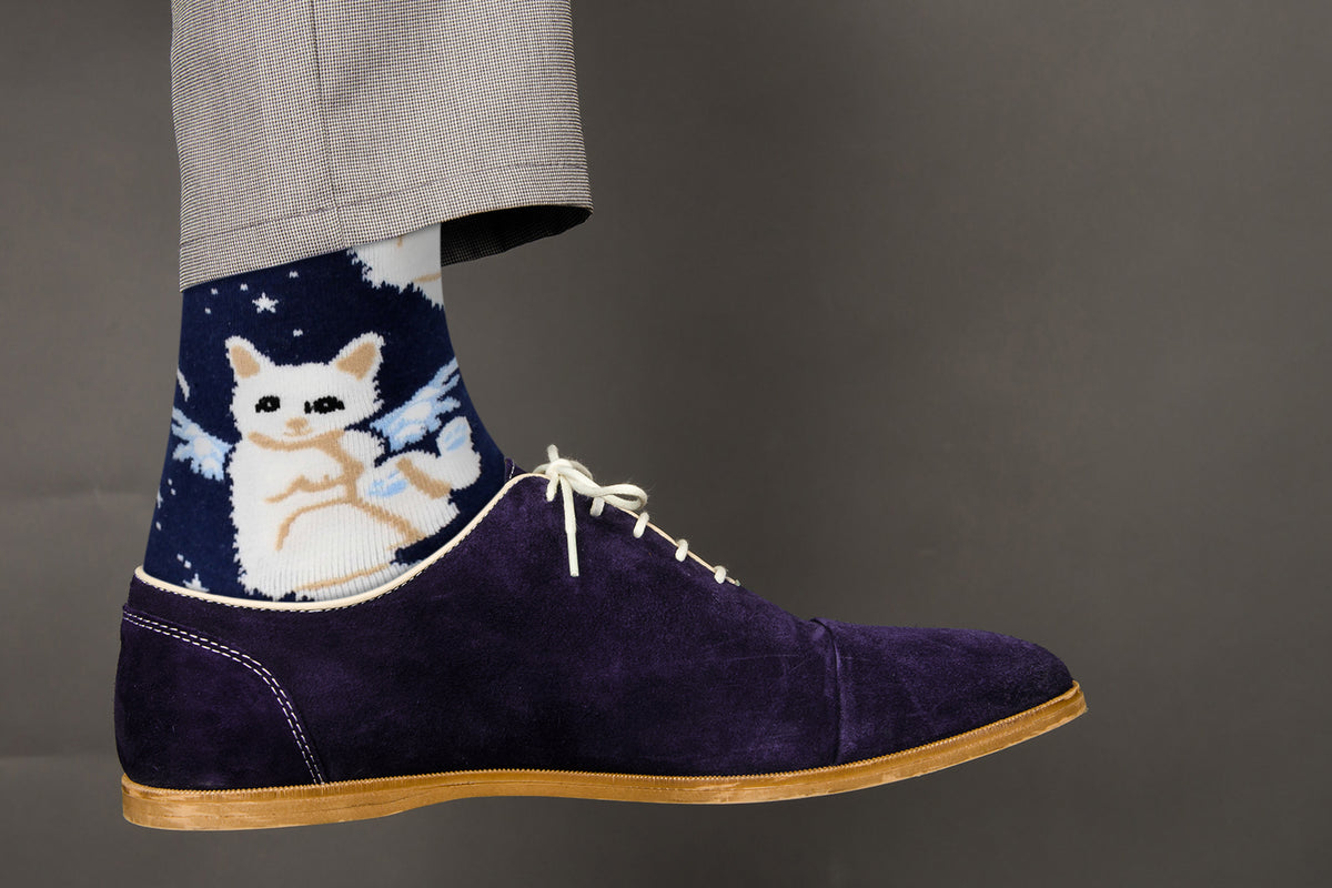 Cat Angel Socks