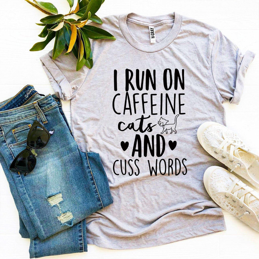 Caffeine Cats & Cuss T-shirt