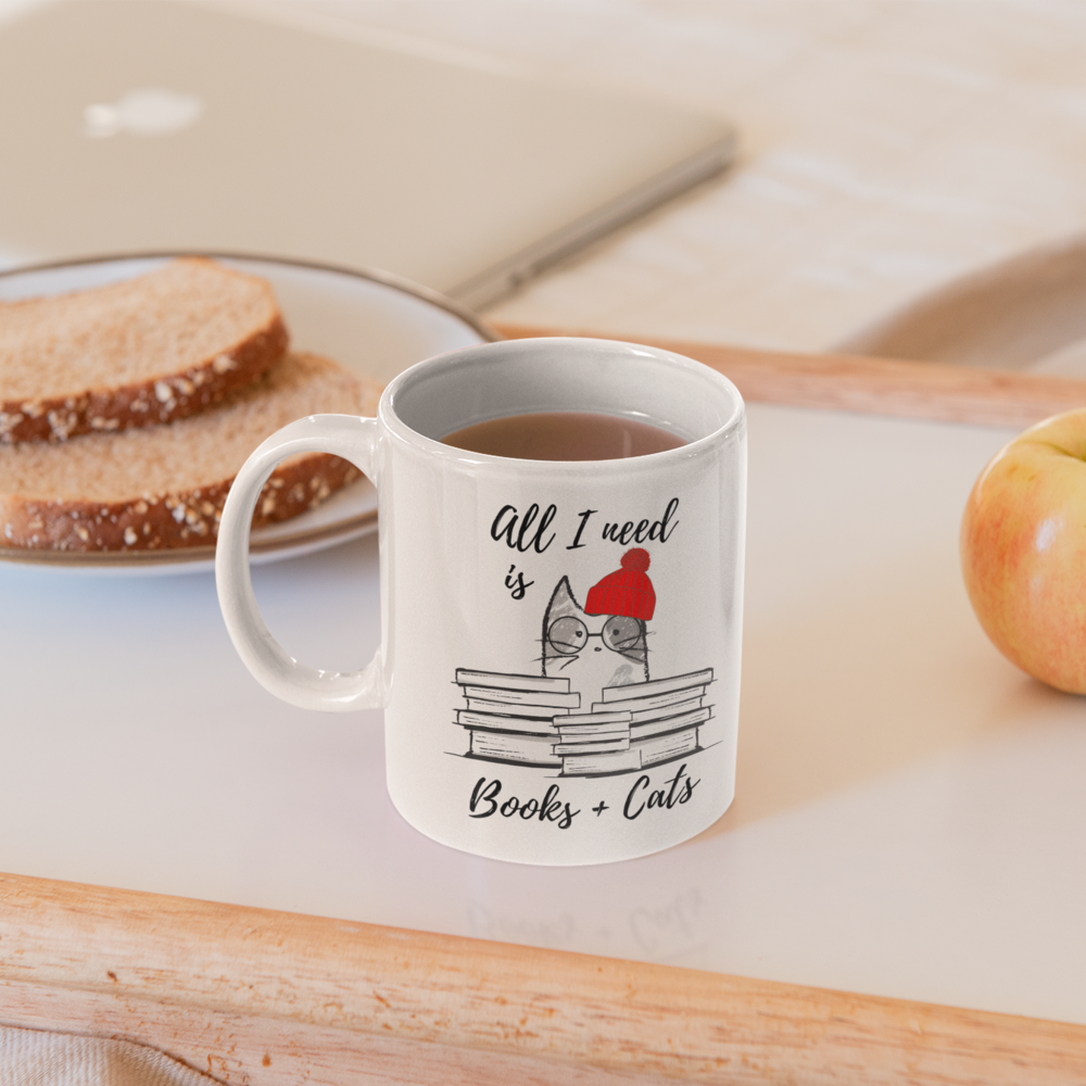 Books & Cats Mug
