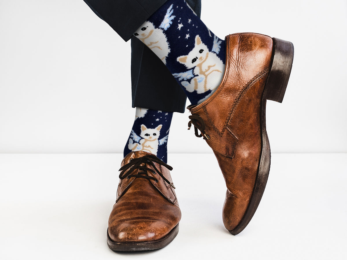 Cat Angel Socks