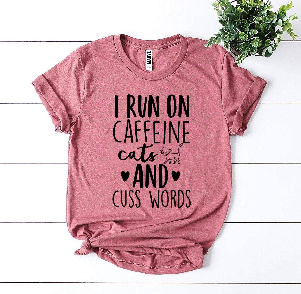 Caffeine Cats & Cuss T-shirt