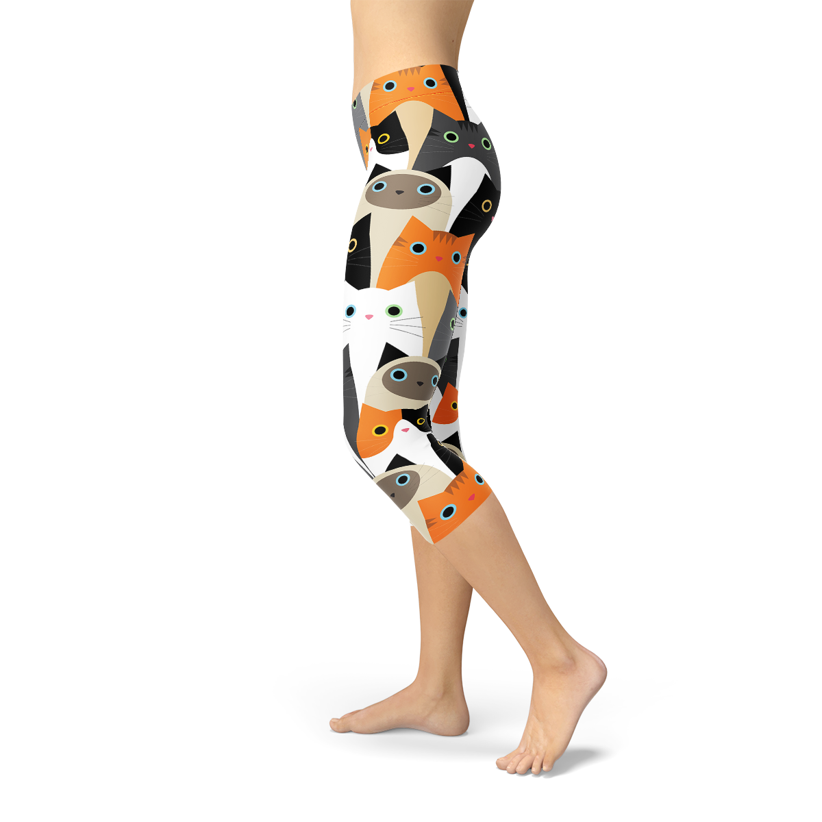 All Over Cats Capri Leggings